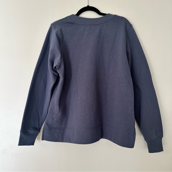 Noble Outfitters Crewneck Sweatshirt Pullover Blue Cotton Blend 1X - Picture 4 of 9
